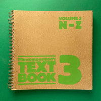 Filmcomposition’s Text Book: Volume 1 A-D, Volume 2 E-M, Volume 3 N-Z