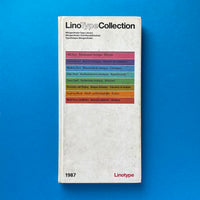 LinoType Collection 1989 [Typeface Handbook] - book cover. Buy and sell the best type specimen books, journals, magazines and posters with The Print Arkive.
