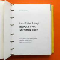 Hazell Sun Group: Display Type Specimen Book