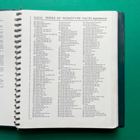 Specimen Book of ‘Monotype’ Printing Types
