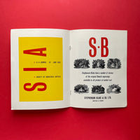 SB Narrow Sans Italic: A new display type from Stephenson Blake (1955)