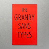 Stephenson Blake: The Granby Sans Types. Buy and sell the best type specimen books, journals, magazines and posters with The Print Arkive.