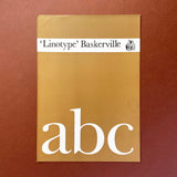 abc, ’Linotype’ Baskerville (1965). Buy and sell the best type specimen books, journals, magazines and posters with The Print Arkive.