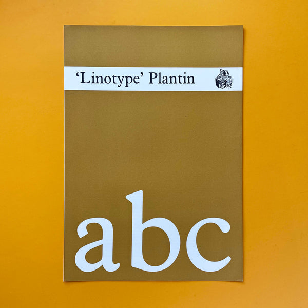 abc, ’Linotype’ Plantin (1965). Buy and sell the best type specimen books, journals, magazines and posters with The Print Arkive.
