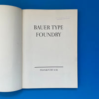 Bauer Type Foundry [Type Specimens]
