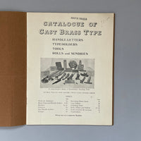 Cast Brass Type: Bookbinders, Handle Letters, Finishing Tools and Typeholders