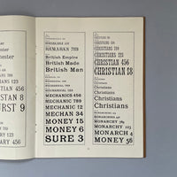 Cast Brass Type: Bookbinders, Handle Letters, Finishing Tools and Typeholders