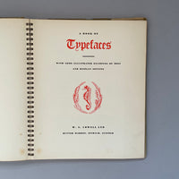 A Book of Typefaces: with some illustrated examples of text and display setting