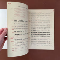 Synopsis of the Layton Type Face Master Cabinet