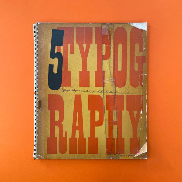 Typography 5: A Quarterly Published by the Shenval Press. Buy and sell the best graphic design books, journals, magazines and posters with The Print Arkive.