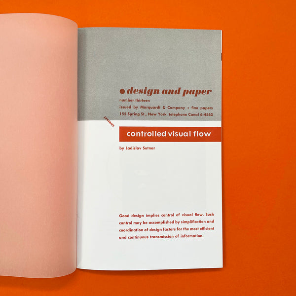 Controlled Visual Flow: Design and Paper 13 (Ladislav Sutnar) – The ...