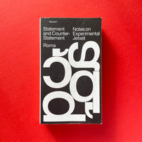 Statement and Counter-Statement: Notes on Experimental Jetset, Volume 1 (First Edition). Buy and sell the best graphic design books, journals, magazines and posters with The Print Arkive.