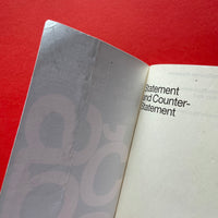 Statement and Counter-Statement: Notes on Experimental Jetset, Volume 1 (First Edition)