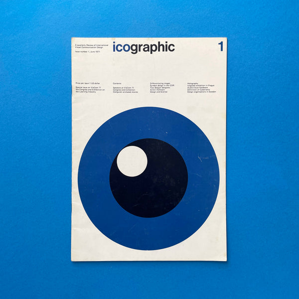 Icographic #1: A Quarterly Review of International Visual Communication Design. Buy and sell the best graphic design books, journals, magazines and posters with The Print Arkive.