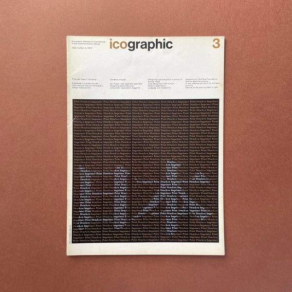 Icographic #3: A Quarterly Review of International Visual Communication Design. Buy and sell the best graphic design books, journals, magazines and posters with The Print Arkive.