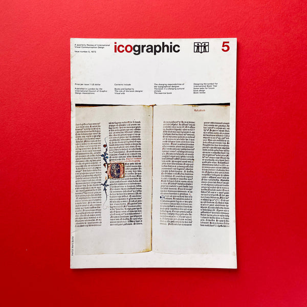 Icographic #5: A Quarterly Review of International Visual Communication Design. Buy and sell the best graphic design books, journals, magazines and posters with The Print Arkive.