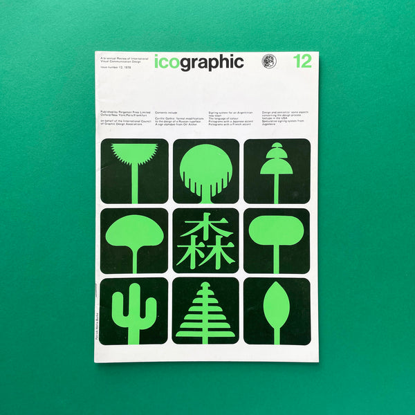 Icographic #12: A Quarterly Review of International Visual Communication Design. Buy and sell the best graphic design books, journals, magazines and posters with The Print Arkive.