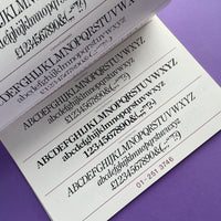 Panache: Type Catalogue