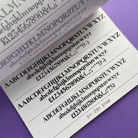 Panache: Type Catalogue