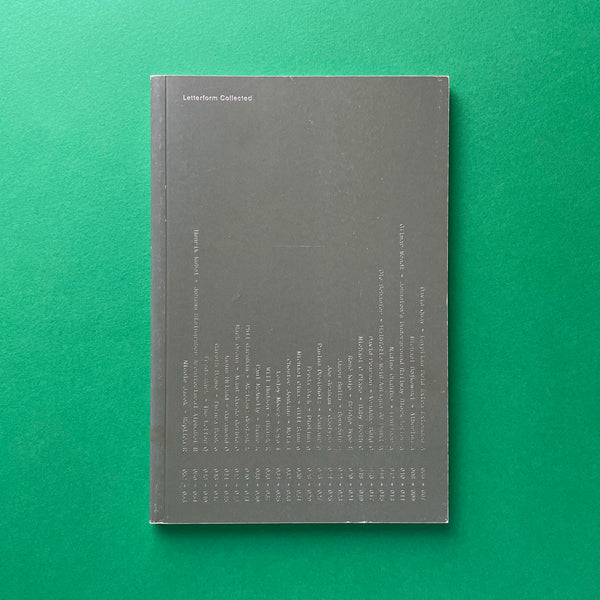 Letterform Collected, A Typographic compendium 2005 - 2009. Buy and sell the best graphic design books, journals, magazines and posters with The Print Arkive.