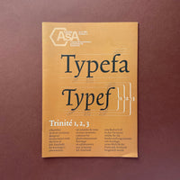 AsA Types: Trinité 1, 2, 3. Buy and sell the best graphic design books, journals, magazines and posters with The Print Arkive.