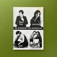 Document: We Interrupt the Programme [Book, Poster, Leaflet]