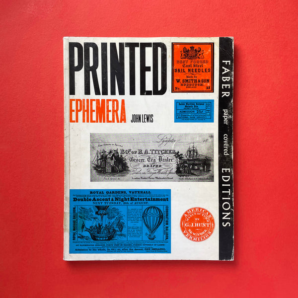 Printed Ephemera: The changing use of type and letterforms in English and American printing. Buy and sell the best graphic design books, journals, magazines and posters with The Print Arkive.