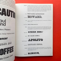 Printed Ephemera: The changing use of type and letterforms in English and American printing