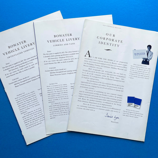 Bowater Print & Packaging Ltd: Our Corporate Identity [Visual Identity Manual]. Buy and sell the best graphic design books, journals, magazines and posters with The Print Arkive.