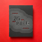"Paula Scher's 25-year design journey with the Public Theater in a vibrant monograph. Iconic posters, bold typography, and a unique graphic design autobiography.