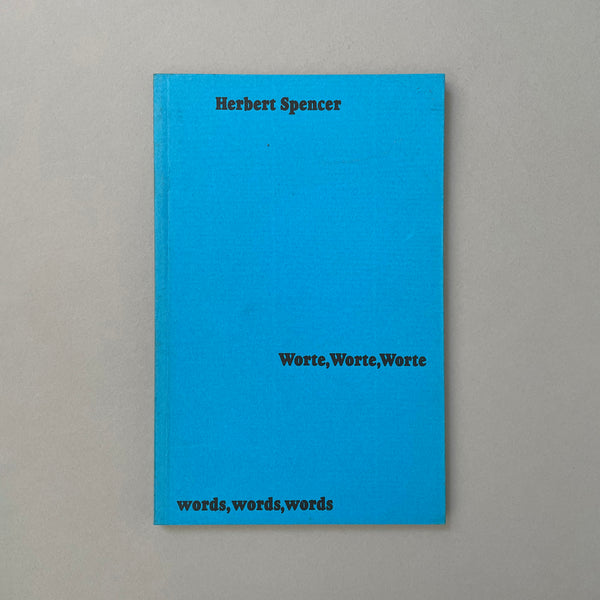 Worte, Worte, Worte / words, words, words - Herbert Spencer. Buy and sell the best graphic design books, journals, magazines and posters with The Print Arkive.