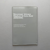 Composition Reference Sheets - 'Monotype' Helvetica, Univers, Bembo
