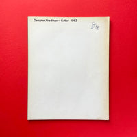 Gerstner, Gredinger + Kutter 1962 (Annual Report) Buy and sell the best graphic design books, journals, magazines and posters with The Print Arkive.
