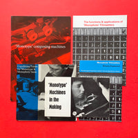 Monotype filmsetting, photosetting and specimen booklets [Bundle]