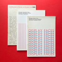 Monotype filmsetting, photosetting and specimen booklets [Bundle]