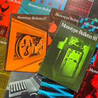 Monotype Bulletin 1968-1973 [x15 Issues]. Buy and sell the best graphic design books, journals, magazines and posters with The Print Arkive.