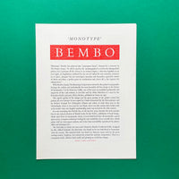 ‘Monotype’ type specimens [x11 leaflets]