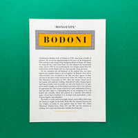 ‘Monotype’ type specimens [x11 leaflets]