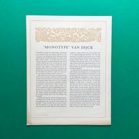 ‘Monotype’ type specimens [x6 sheets]