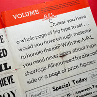 APL Linotype - Sets You Free… [Specimen Broadsheet]