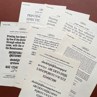 Linotype advance proofs [x7 sheets]. Buy and sell the best graphic design books, journals, magazines and posters with The Print Arkive.