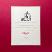 Linotype - Pilgrim specimen broadside. Buy and sell the best graphic design books, journals, magazines and posters with The Print Arkive.