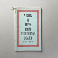 Stephenson Blake types, electros and casts [Bundle]