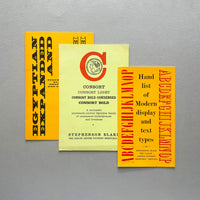 Stephenson Blake - Modern display and text types, Egyptian Expanded, Consort [Type Specimens]. Buy and sell the best graphic design books, journals, magazines and posters with The Print Arkive.