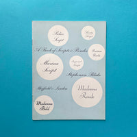 Stephenson Blake - A Book of Scripts & Rondes [Type Specimens]