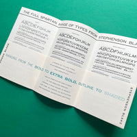 Stephenson Blake - Spartan [Type Specimens]