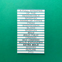 Stephenson Blake - Spartan [Type Specimens]