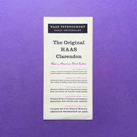Haas Type Foundry - HAAS Clarendon, Graphique, Profil [Type Specimens]