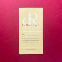 Typefoundry Amsterdam De Roos series [Type Specimen/Broadsheet]. Buy and sell the best graphic design books, journals, magazines and posters with The Print Arkive.