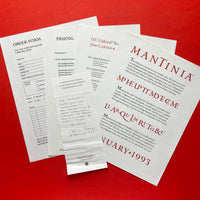 Carter & Cone Type - Mantinia [Type Specimen]